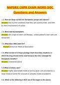 2026 NAPSRx CNPR EXAM WORD DOC Actual Questions & Answers &lpar;Latest 2026 &sol; 2027 Update&rpar; 100&percnt; Guarantee Pass &lpar;Verified Answers&rpar;