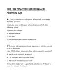 EXIT HESI 2 PRACTICE QUESTIONS AND ANSWERS 2026