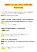 2026 MENDIX EXAM Actual Questions & Answers &lpar;Latest 2026 &sol; 2027 Update&rpar; 100&percnt; Guarantee Pass &lpar;Verified Answers&rpar;