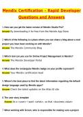 2026 Mendix Certification - Rapid Developer Exam Actual Questions & Answers &lpar;Latest 2026 &sol; 2027 Update&rpar; 100&percnt; Guarantee Pass &lpar;Verified Answers&rpar;