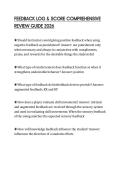 FEEDBACK LOG & SCORE COMPREHENSIVE REVIEW GUIDE 2026