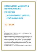 Introductory Maternity & Pediatric Nursing Test Bank 2026 &vert; Hatfield & Kincheloe &vert; Nursing Test Bank &vert; NCLEX-Style OB & Peds