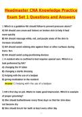 2026 CNA Headmaster Knowledge Practice Exam Set 1 Actual Questions & Answers &lpar;Latest 2026 &sol; 2027 Update&rpar; 100&percnt; Guarantee Pass &lpar;Verified Answers&rpar;