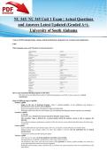 NU 545&sol; NU545 Unit 1 Exam &vert; Actual Questions and Answers Latest Updated &lpar;Graded A&plus;&rpar;- University of South Alabama