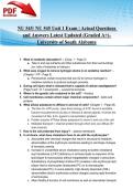 NU 545&sol; NU545 Unit 1 Exam &vert; Actual Questions and Answers Latest Updated 2026&sol;2027 &lpar;Graded A&plus;&rpar;- University of South Alabama