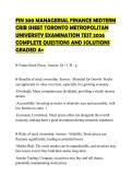 FIN 300 MANAGERIAL FINANCE MIDTERM CRIB SHEET TORONTO METROPOLITAN UNIVERSITY EXAMINATION TEST 2026 COMPLETE QUESTIONS AND SOLUTIONS GRADED A&plus;