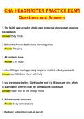 2026 CNA Headmaster Practice Exam Actual Questions & Answers &lpar;Latest 2026 &sol; 2027 Update&rpar; 100&percnt; Guarantee Pass &lpar;Verified Answers&rpar;