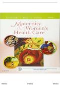 Test Bank  &ndash; Maternity and Women&rsquo;s Health Care &lpar;11th Edition&rpar; By Lowdermilk &vert; All Chapters Covered &vert; Rated A&plus; &vert; Newest Edition