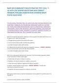 NURS 420 COMMUNITY HEALTH PRACTICE TEST 2 &lpar;CH&period; 7&ndash; 14&rpar; WITH 150 VERIFIED QUESTIONS AND CORRECT ANSWERS FOR 2026 EXAM REVIEW COVERING MOST TESTED QUESTIONS 