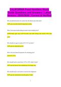 CALIFORNIA Food Handlers Study Guide Questions and Answers &vert; Latest Version &vert; 2025&sol;2026 &vert; Correct & Verified
