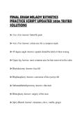 FINAL EXAM MILADY ESTHETICS PRACTICE SCRIPT UPDATED 2026 TESTED SOLUTIONS