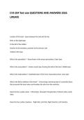 CVS 204 Test one QUESTIONS AND ANSWERS 2026 UPDATE