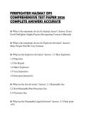 FIREFIGHTER HAZMAT OPS COMPREHENSIVE TEST PAPER 2026 COMPLETE ANSWERS ACCURATE