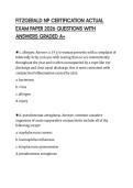 FITZGERALD NP CERTIFICATION ACTUAL EXAM PAPER 2026 QUESTIONS WITH ANSWERS GRADED A&plus;