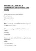 FITZGERALD NP CERTIFICATION COMPREHENSIVE TEST 2026 STUDY GUIDE SOLVED