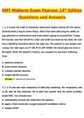 2026 EMT Midterm Exam Pearson 14th Edition Actual Questions & Answers &lpar;Latest 2026 &sol; 2027 Update&rpar; 100&percnt; Guarantee Pass &lpar;Verified Answers&rpar;