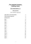 solutions manual&comma; textbook answers&colon; Lakeside Company Case Studies in Auditing - 11E -Trussel- &lbrack;2026 Semester&rsqb;