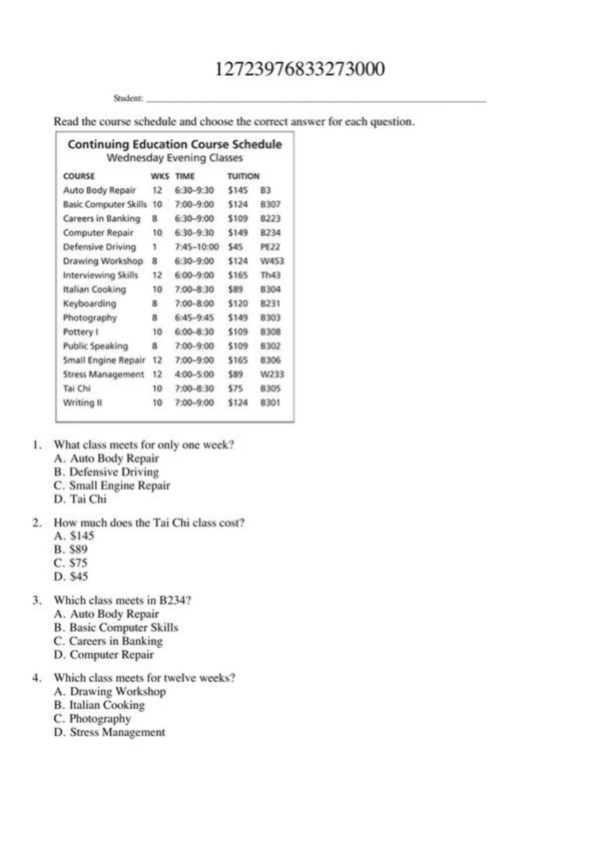 practice test bank questions, final exam : All Star Book 4 - Lee -2 ...