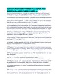SERVSAFE MANAGER UPDATED EVALUATION TEST QUESTIONS AND ANSWERS GRADED