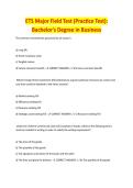 ETS Major Field Test STUDY GUIDE 2026&sol;2027 COMPLETE QUESTIONS WITH VERIFIED CORRECT ANSWERS &vert;&vert; 100&percnt; GUARANTEED PASS NEWEST VERSION
