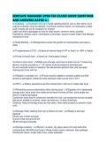 SERVSAFE MANAGER UPDATED EXAMS GUIDE QUESTIONS AND ANSWERS RATED