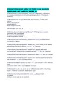 SERVSAFE MANAGER UPDATED CORE EXAM MANUAL QUESTIONS AND ANSWERS RATED