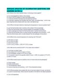 SERVSAFE UPDATED SET EXAMINATION QUESTIONS AND ANSWERS RATED 