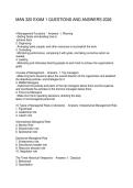 MAN 320 EXAM 1 QUESTIONS AND ANSWERS 2026