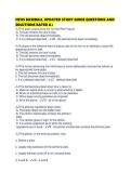 NFHS BASEBALL UPDATED STUDY GUIDE QUESTIONS AND SOLUTIONS RATED