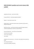 NUR 205 EXAM 2 questions and correct answers 2026 updated