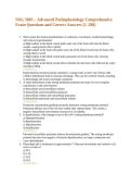 NSG 5003 &ndash; Advanced Pathophysiology Comprehensive Exam Questions and Correct Answers 