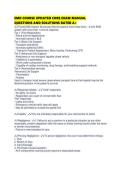 EMD COURSE UPDATED CORE EXAM MANUAL QUESTIONS AND SOLUTIONS RATED
