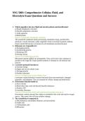 NSG 5003 Comprehensive Cellular&comma; Fluid&comma; and Electrolyte Exam Questions and Answers