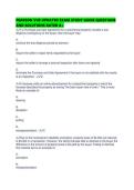 PEARSON VUE UPDATED EXAM STUDY GUIDE QUESTIONS AND SOLUTIONS RATED A&period;pdf