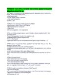 PEARSON VUE UPDATED END OF COURSE QUESTIONS AND SOLUTIONS RATED A&period;pdf