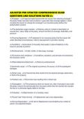 ADJUSTER PRO UPDATED COMPREHENSIVE EXAM QUESTIONS AND SOLUTIONS RATED