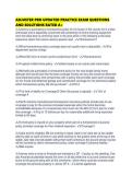 ADJUSTER PRO UPDATED PRACTICE EXAM QUESTIONS AND SOLUTIONS RATED