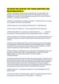 ADJUSTER PRO UPDATED TEST PAPER QUESTIONS AND SOLUTIONS RATED 