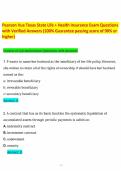 Pearson Vue Texas State Life &plus; Health Insurance Exam Questions with Verified Answers &lpar;100- Guarantee passing score of 90- or higher&rpar; b&period;pdf