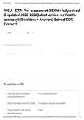 WGU - D774 Pre-assessment 2 EXAM fully solved & updated 2025-2026&lpar;latest version verified for accuracy&rpar; &lpar;Questions &plus; Answers&rpar; Solved 100&percnt; Correct&excl;&excl;