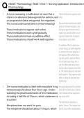 NR293- Pharmacology- Week 1&sol;Unit 1- Nursing Application&colon; Introduction tPharmacology