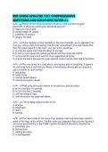 RED CROSS UPDATED TEST COMPREHENSIVE QUESTIONS AND SOLUTIONS RATED