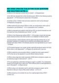 RED CROSS UPDATED EVALUATION EXAM QUESTIONS AND SOLUTIONS RATED