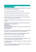 RED CROSS UPDATED END OF COURSE QUESTIONS AND SOLUTIONS RATED