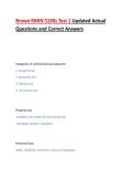 Brown RMIN 5100s Test 1 Updated Actual Questions and Correct Answers