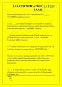 AEA CERTIFICATION  EXAM QUESTIONS AND ANSWERS 2026