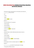 CASLI Knowledge Prep Updated Actual Exam Questions and Correct Answers