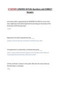 CT NOTARY UPDATED ACTUAL Questions and CORRECT Answers