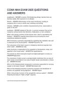 CCMA NHA EXAM 2025 QUESTIONS AND ANSWERS
