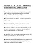 SERVSAFE ALCOHOL EXAM COMPREHENSIVE  REVIEW & PRACTICE QUESTIONS 2026 